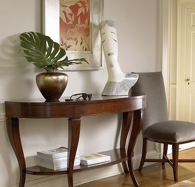 Thomasville Furniture on Thomasville Furniture Lumine Walnut Ebony Console Sofa Table