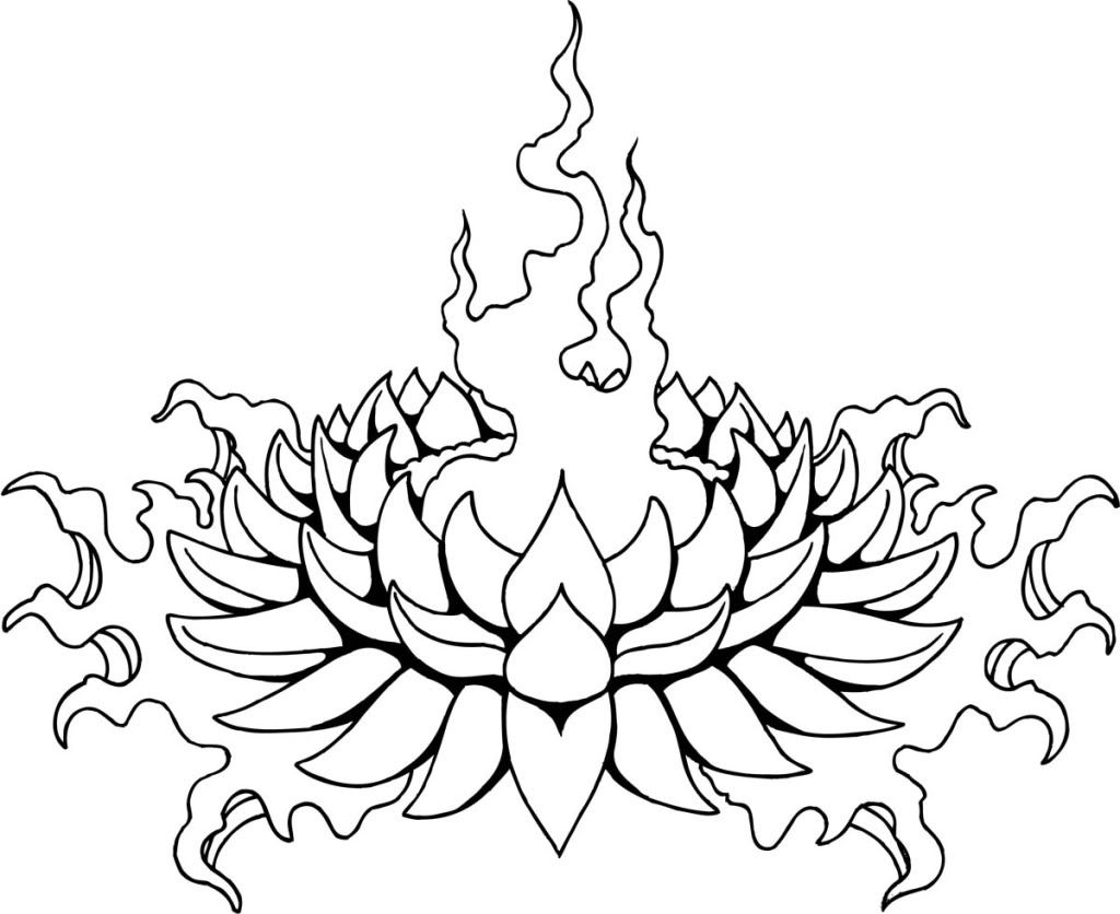 Lotus Flower Tattoo Drawing Designs