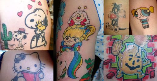 cartoons tattoos. Tags: Cartoon Tattoos