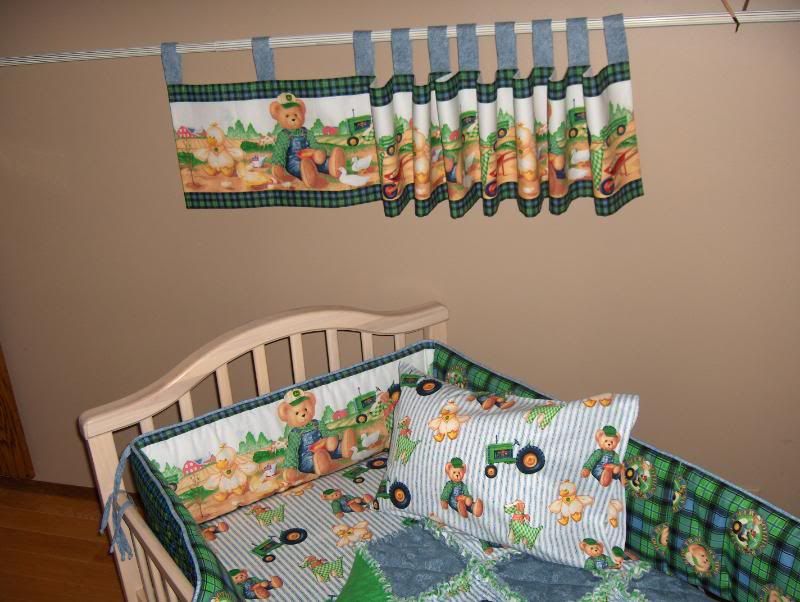 Baby Pink I LOVE JOHN DEERE Crib Bedding SET Rag Quilt eBay