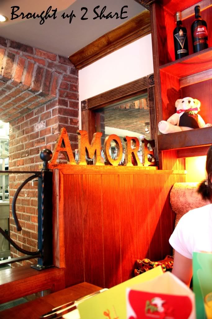 amore restaurant. AMORE is the word I used to