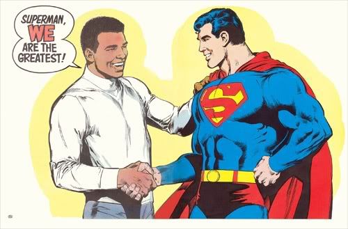 Superman y Muhammad Ali