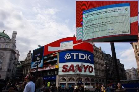  Microsoft Error invades Piccadilly Circus 