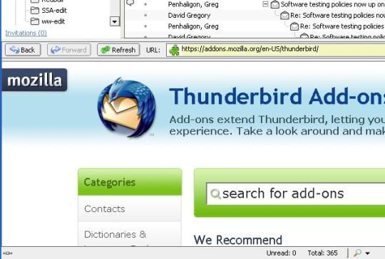 Screenshot ThunderBrowse