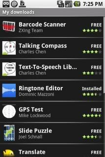 Screenshot Android App store