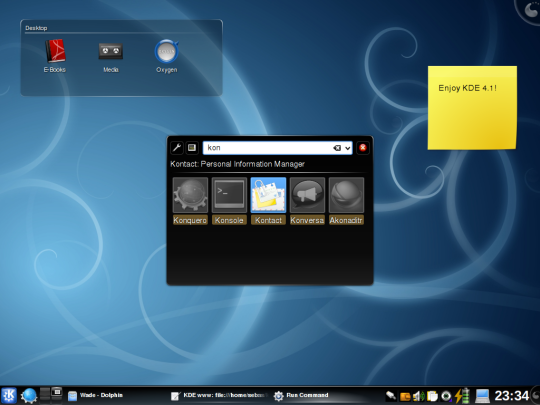Screenshot Desktop KDE 4.1
