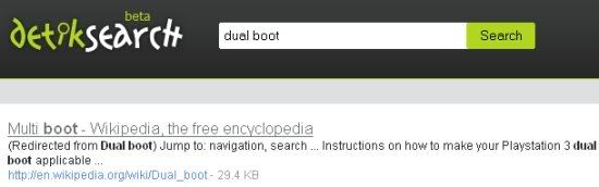 Hasil pertama DetikSearch untuk Dual boot