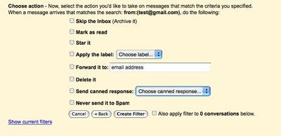 Gmail filter