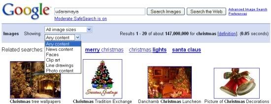 Opsi pencarian baru di Google Image Search
