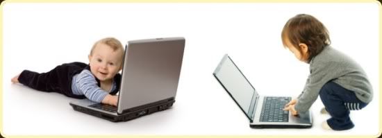 Bayi dan laptop