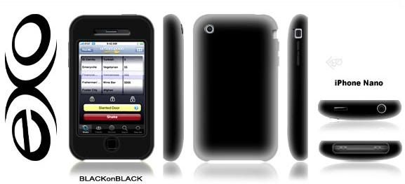 Casing hitam iPhone Nano