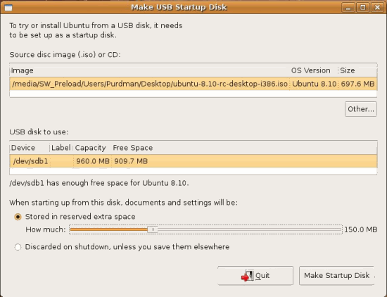 Membuat Ubuntu di USB