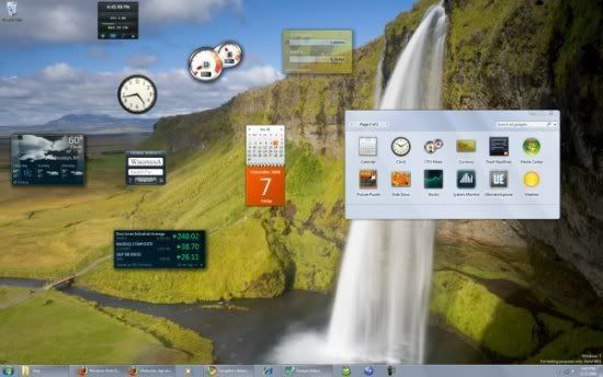 Gadget di Desktop Windows 7