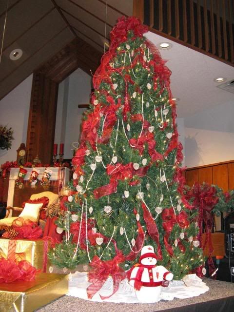 Tree at Christmas Tea at Church 2008