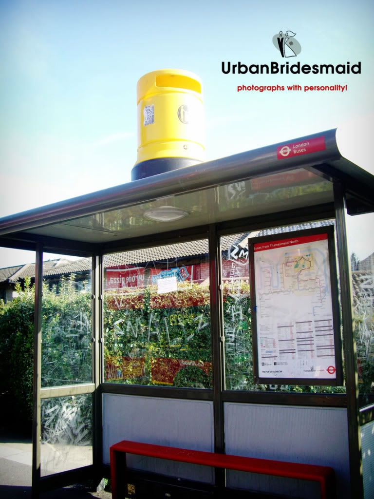 Bin on a Bus Stop