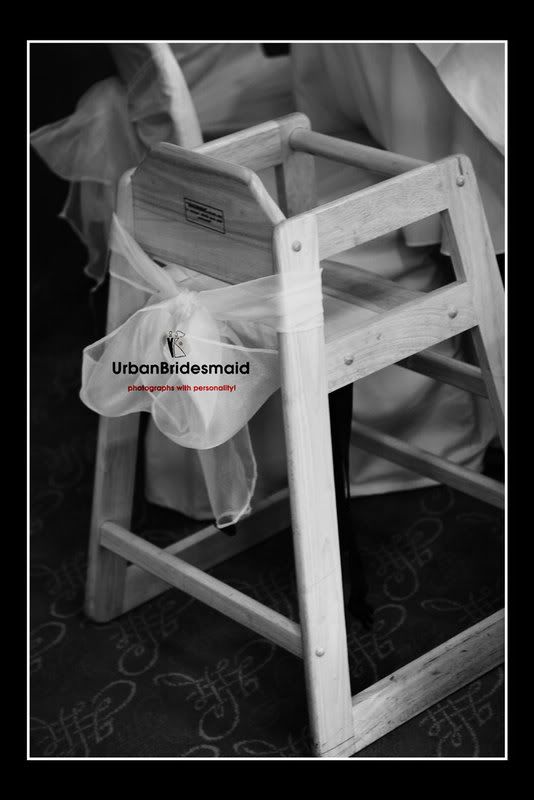 High Chair at Wedding