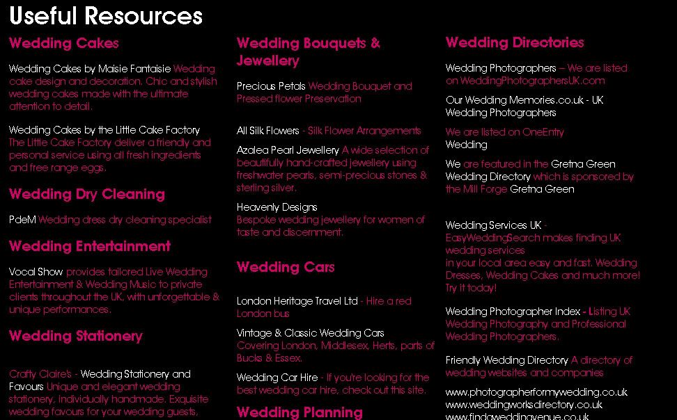 urbanbridesmaid,useful wedding photography resources