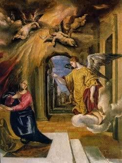 The Annuncation by El Greco 1575