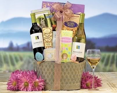 easter wine basket