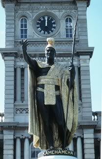 statue of King Kamehameha of Hawaii