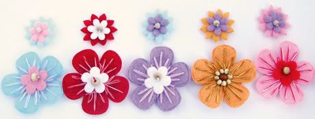 fancy felt flowers