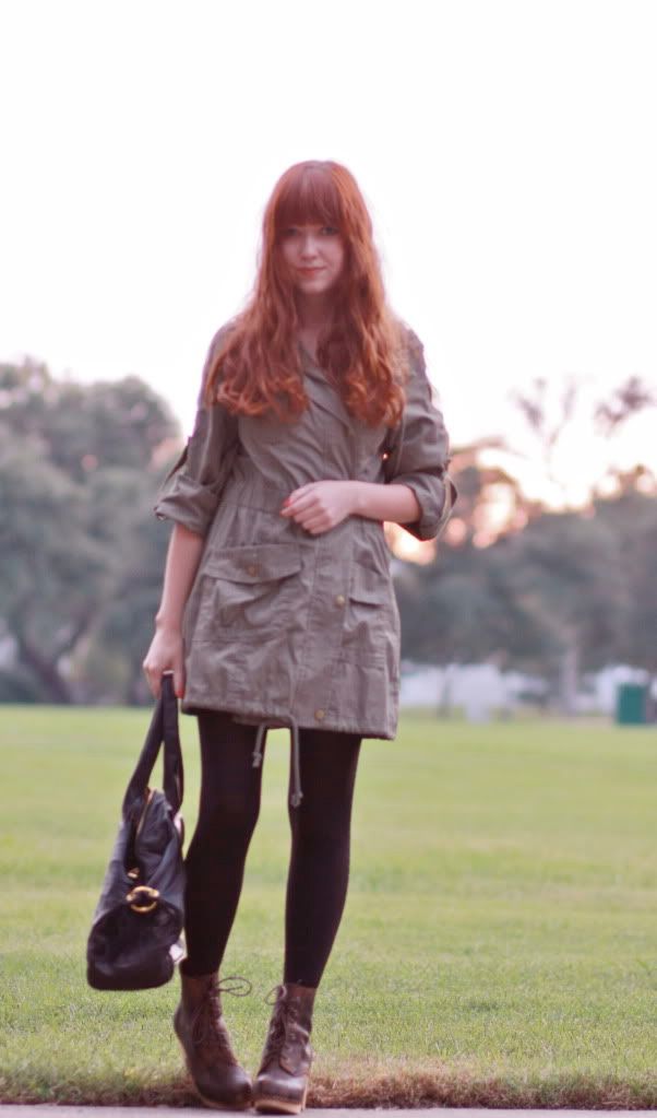 the clothes horse, fashion, style, jeffrey campbell, wooden booties, lulus, retro, rugged, anorak