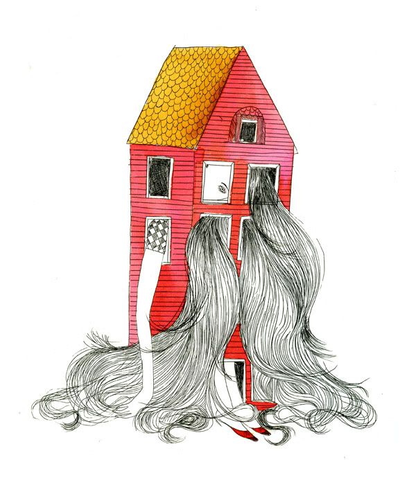 julie morstad, illustration, art, the clothes horse, drawings, whimsical, surreal