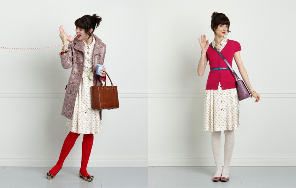 kate spade, fall, lookbook, primary colors, quirky, fashion, style
