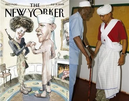 New Yorker and Muslim garb
