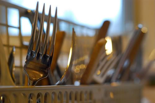 Silverware in the Dishwasher