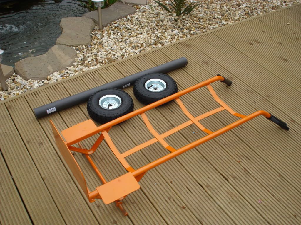 Home Made Kayak Trolley - B&amp;Q Special - Whitby Sea Fishing