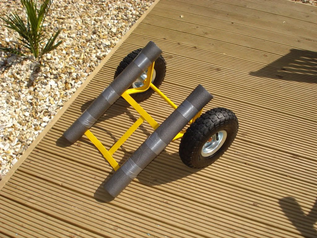 Home Made Kayak Trolley - B&amp;Q Special - Whitby Sea Fishing