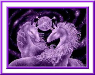 Unicorns, Full Moon, ANd Purple