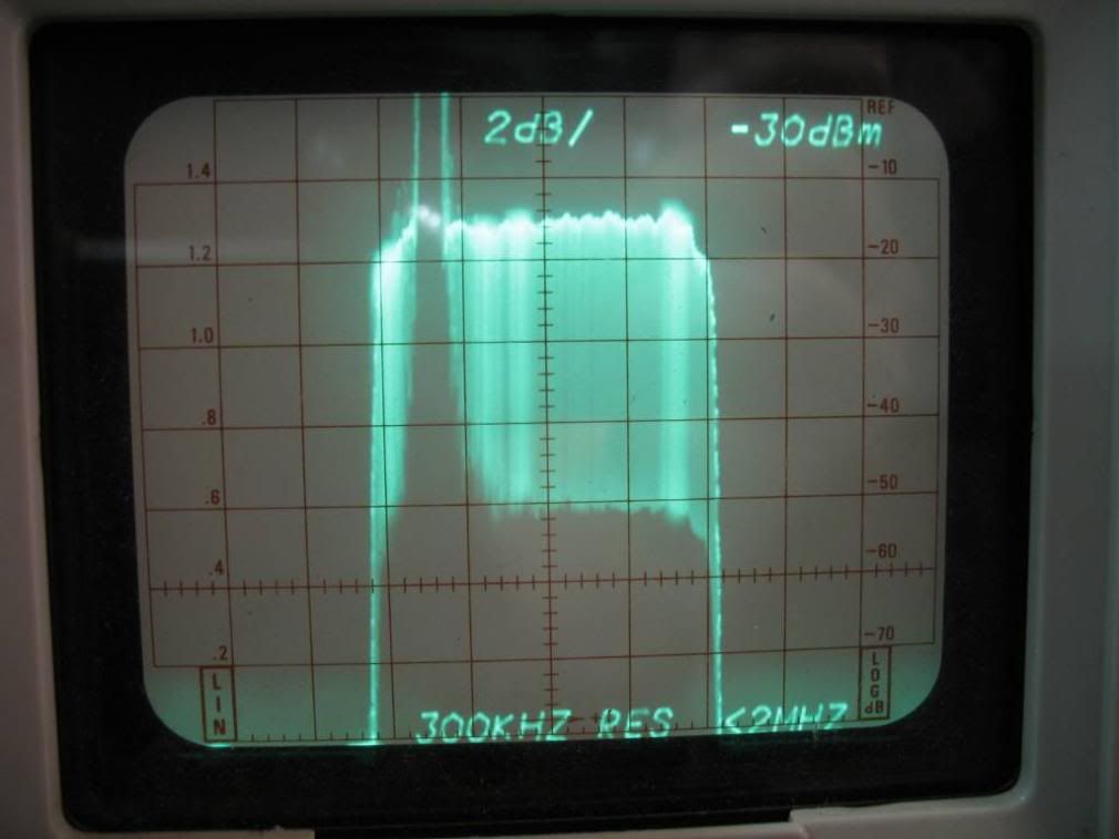 Video sweep of the tube on a spectrum analyzer.