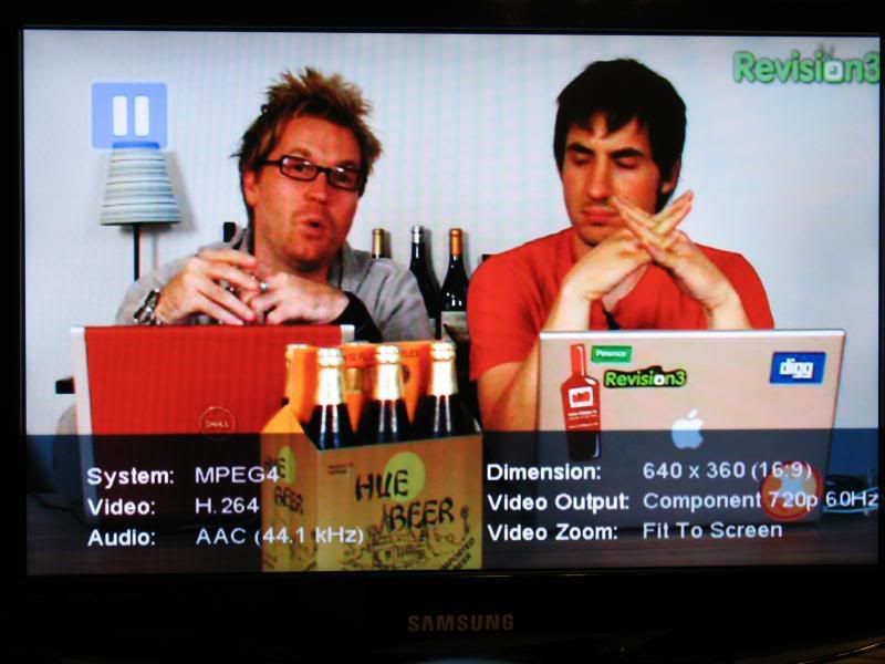 Diggnation - h.264 using the AVC1 video codec.