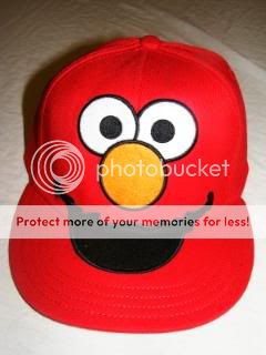   Sésamo plana roja de la gorra de béisbol de Elmo Bill OSFM nueva