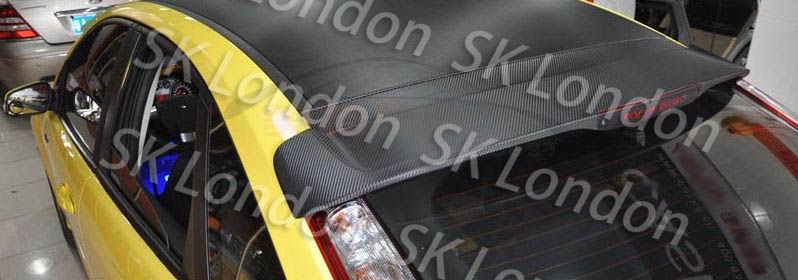 Carbon Fiber Black Vinyl Film Wrap 630mm x 300m  