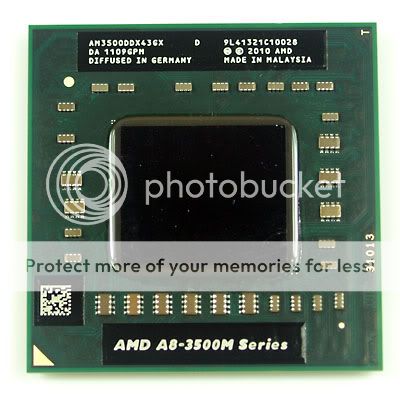 AMD A8 Series A8 3500M AM3500DDX43GX Socket FS1  