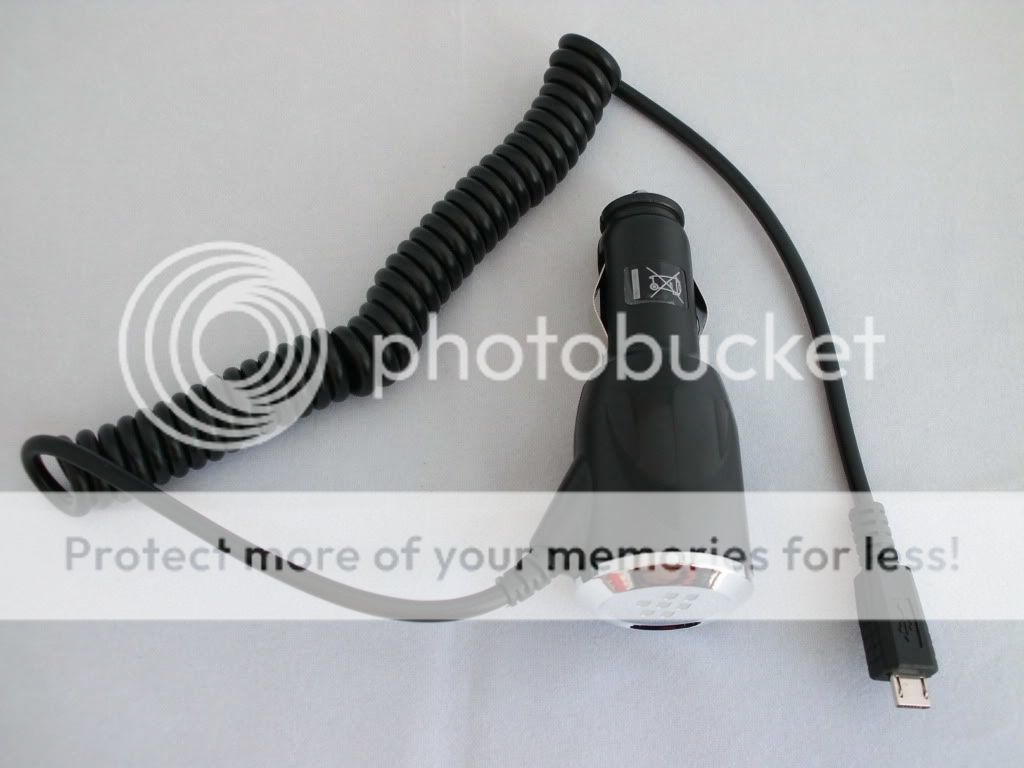 OEM BlackBerry Micro USB CAR CHARGER 9780 8900 8530 AC  